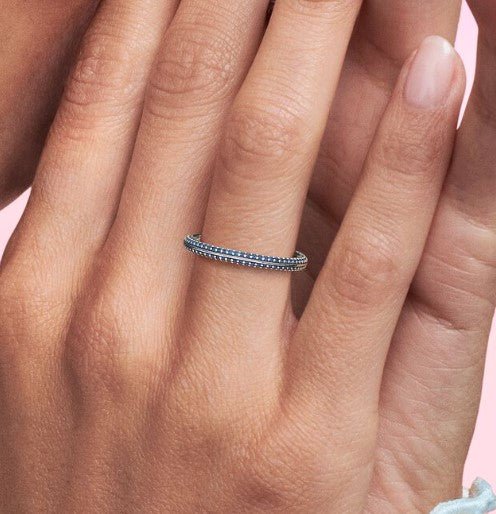 ME Blue Pavé Ring