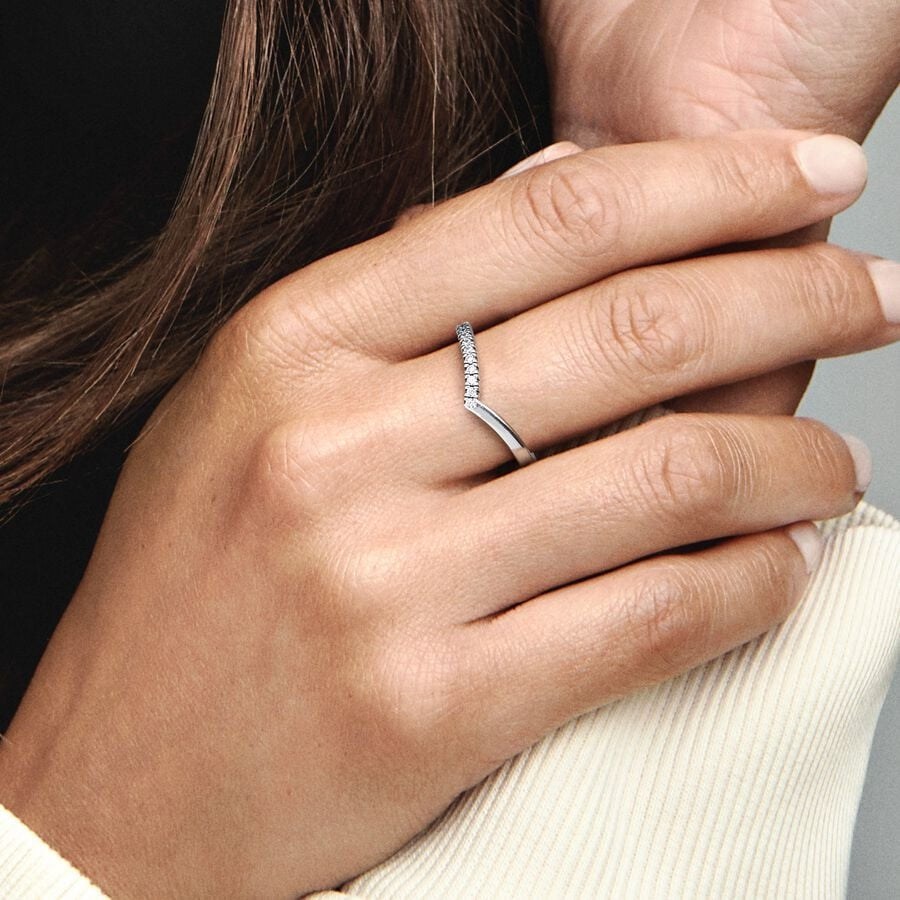 Timeless Wish Half Sparkling Ring