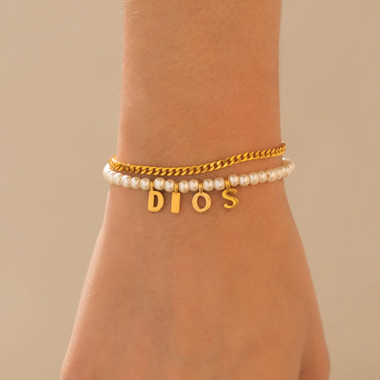 Pulsera Perla Dios