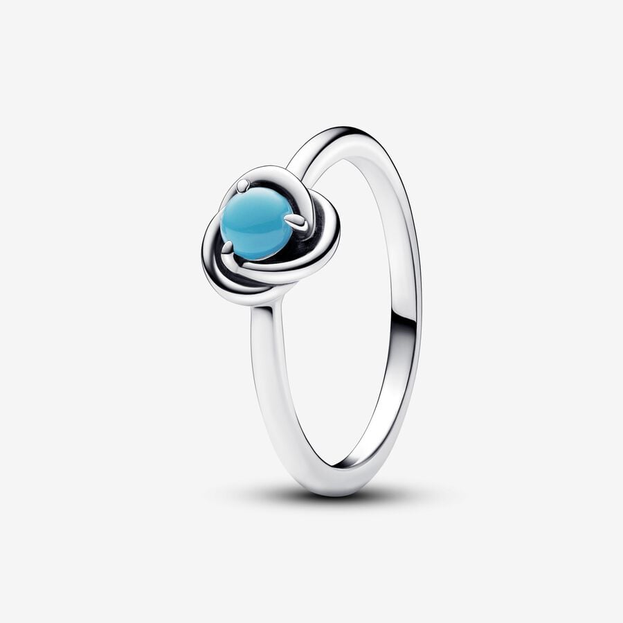 Turquoise Eternity Circle Ring
