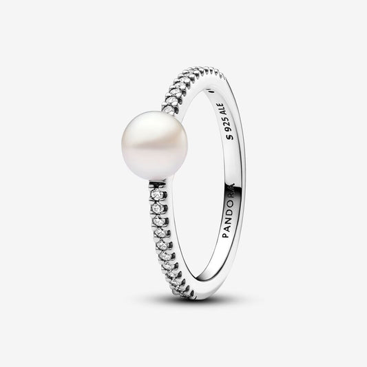 Treated Freshwater Cultured Pearl & Pavé