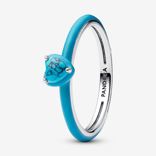 Turquoise-colored Heart Stone