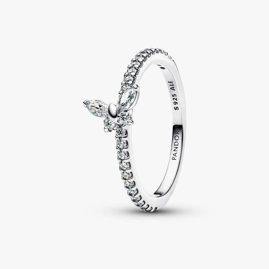 Sparkling Butterfly Ring