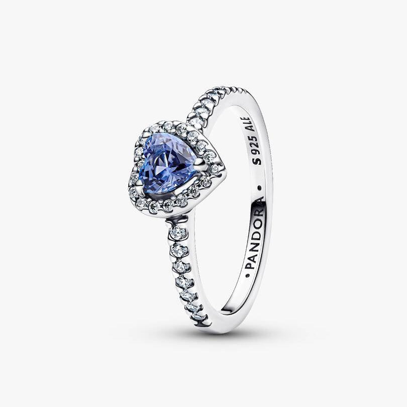 Sparkling Elevated blue Heart