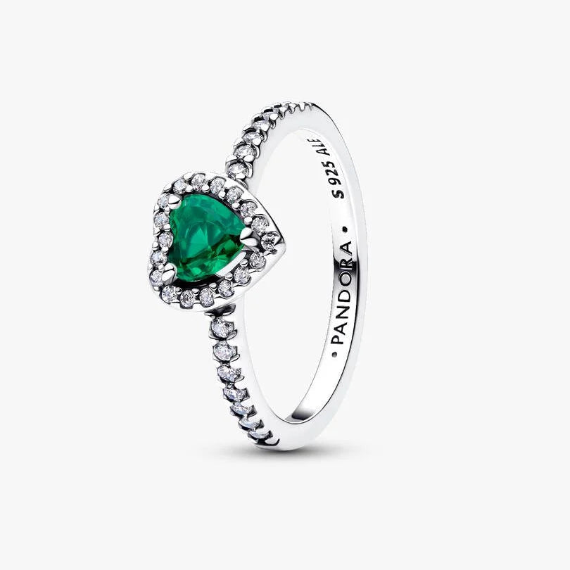 Elevated Royal Green Heart