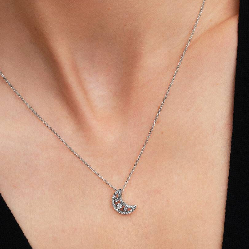 Crescent Moon Pendant Necklace