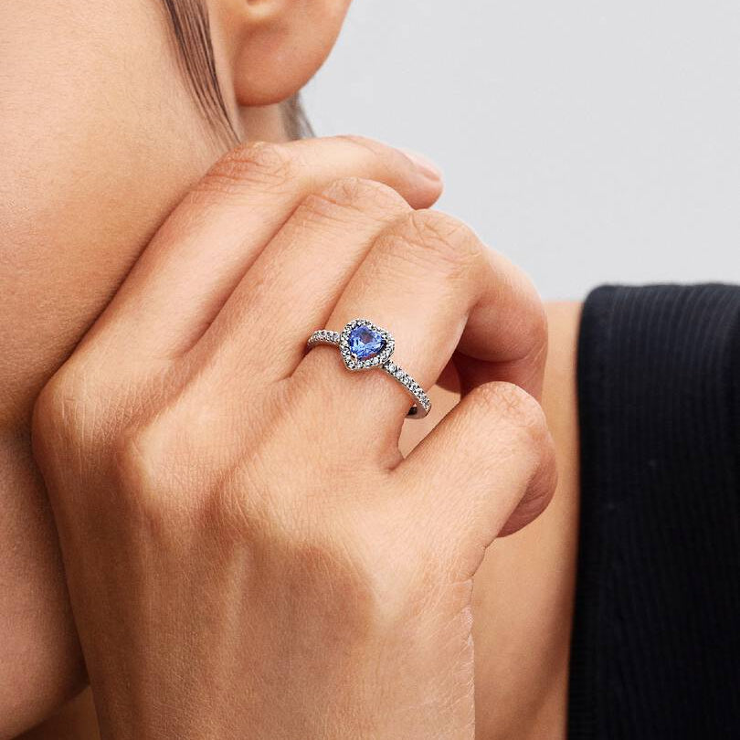 Sparkling Elevated blue Heart