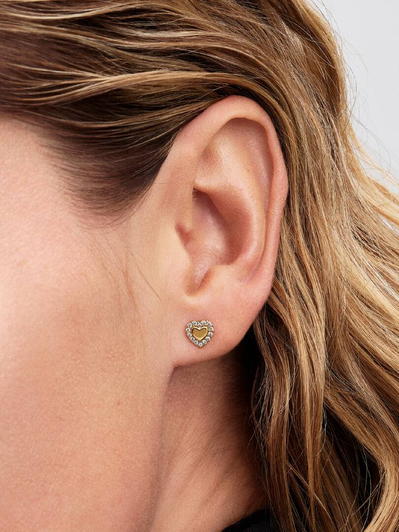 Heart Halo Stud