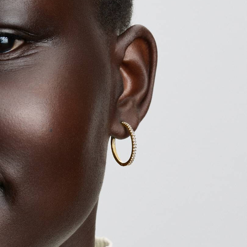 Sparkling Hoop Earrings