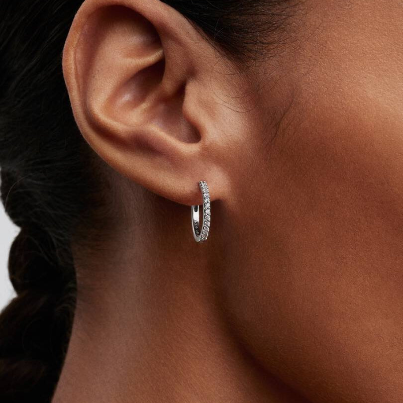 Sparkling Mini Hoop Earrings