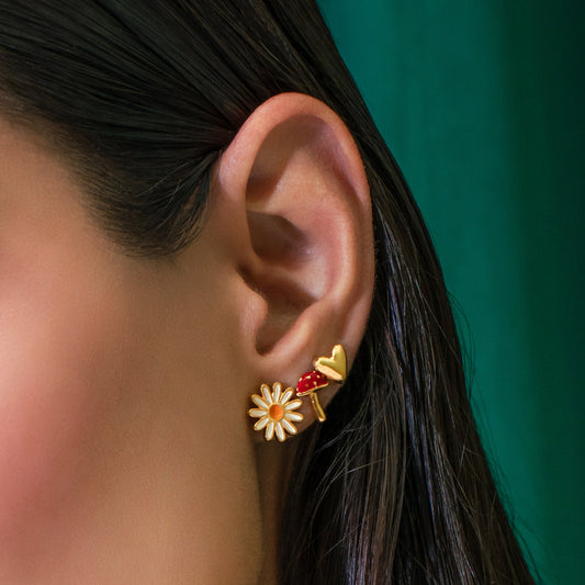 Set X3 Aretes Hongo Margarita