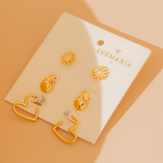 Set x 3 Aretes Margarita