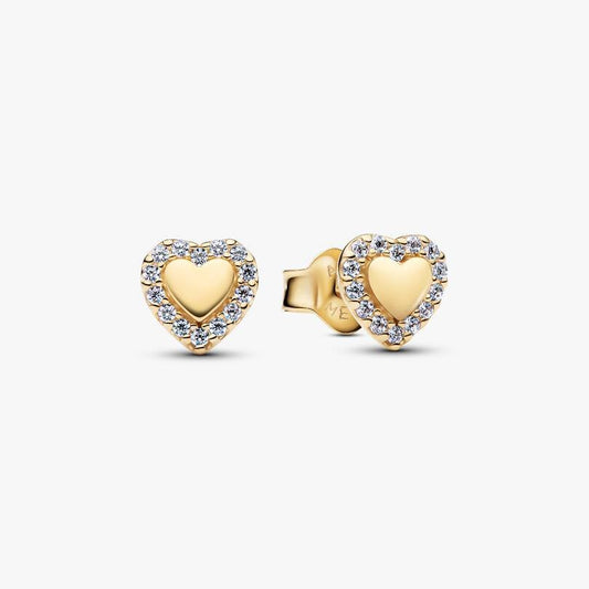 Heart Halo Stud