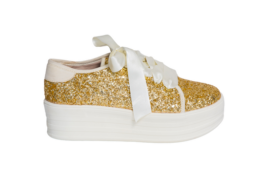 Plataforma Escarcha Dorado