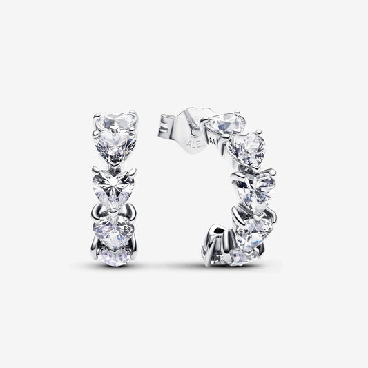 Sparkling Hearts Open Hoop