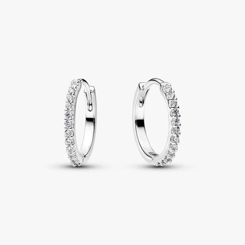 Sparkling Mini Hoop Earrings