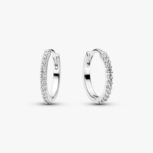 Sparkling Mini Hoop Earrings