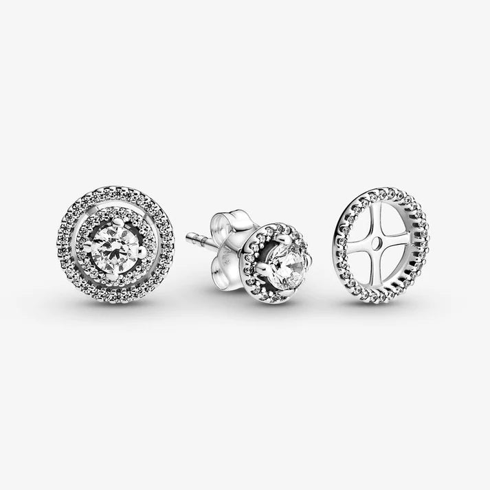 Sparkling Double Halo Stud