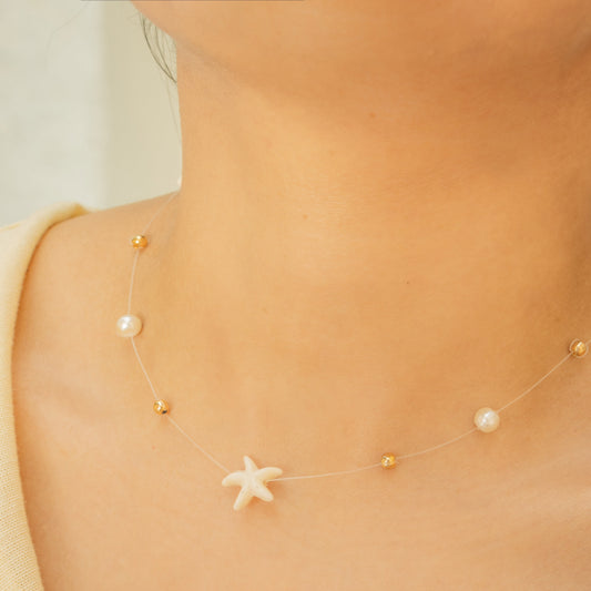 Choker Invisible Verano + Aretes