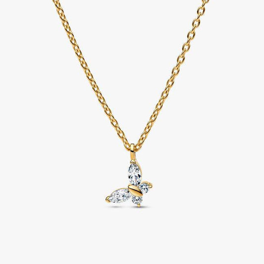 Butterfly Pendant Necklace Shine