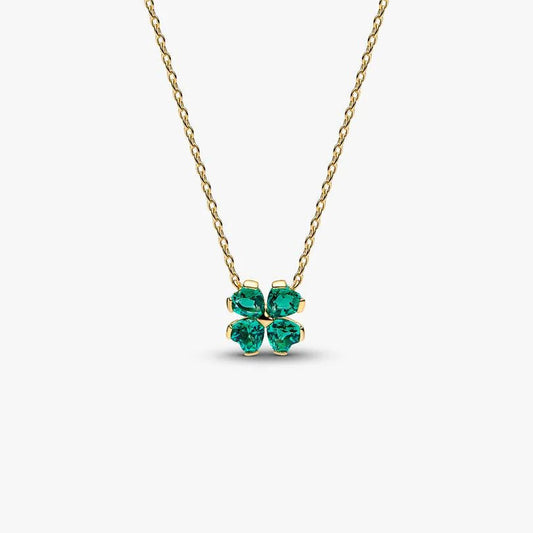 Green Lucky Clover Pendant