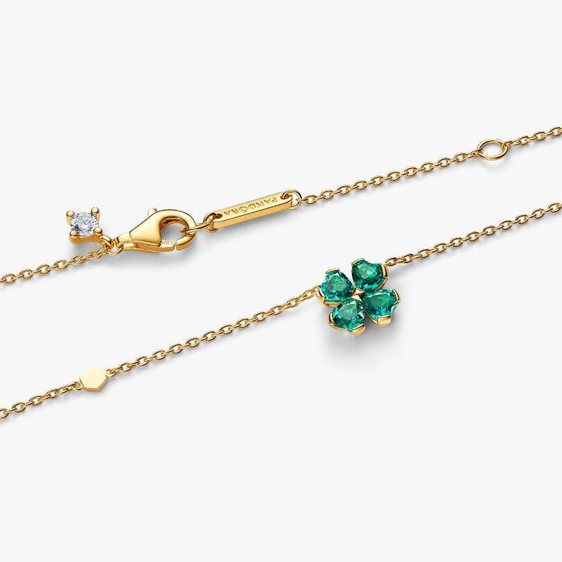 Green Lucky Clover Pendant