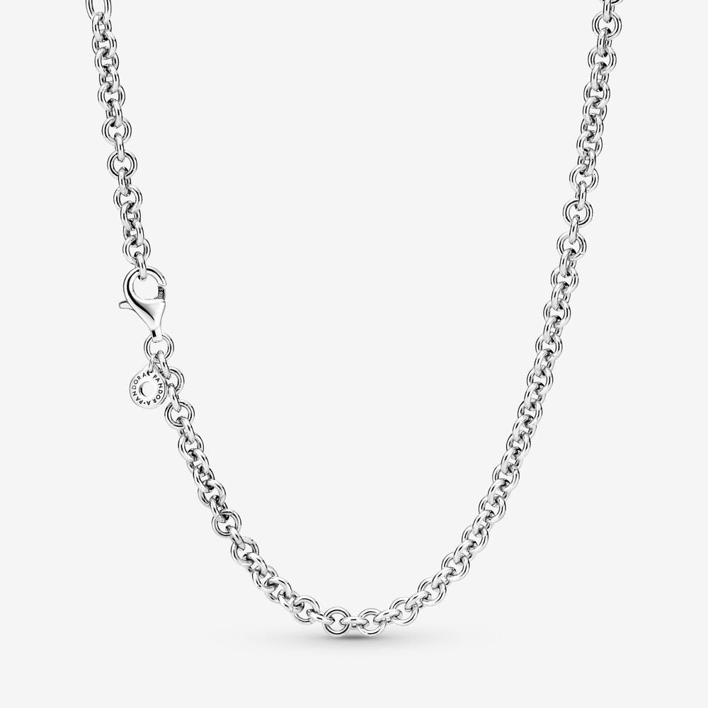 Thick Cable Chain Silver Necklace