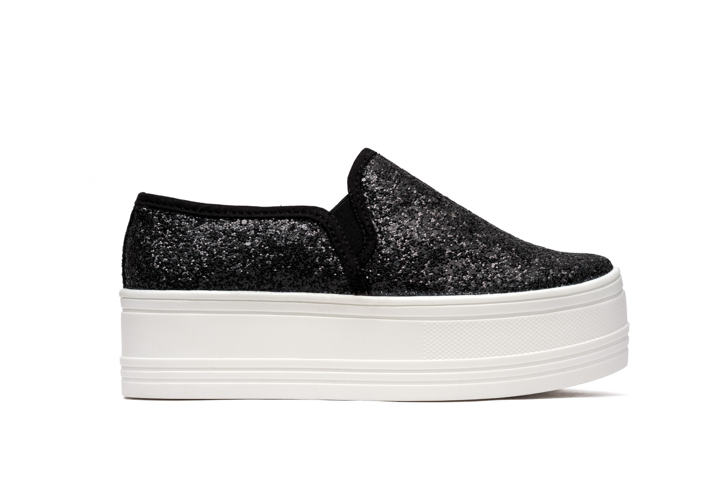 Plataforma Casual Escarcha Negro