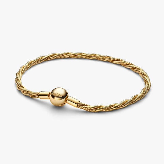 Round Pandora Clasp Twisted Snake