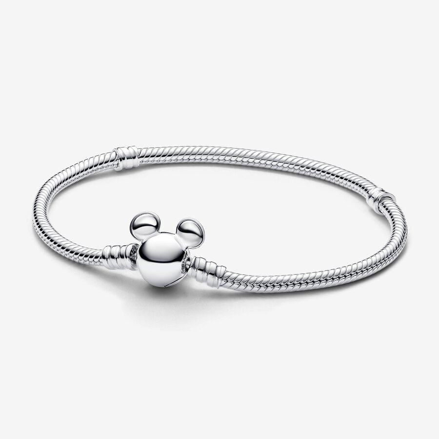 Mickey Mouse Clasp Moments Snake Chain Bracelet