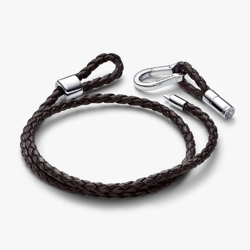 Brown Braided Double Leather