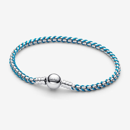 Blue Cord Snake Chain Bracelet