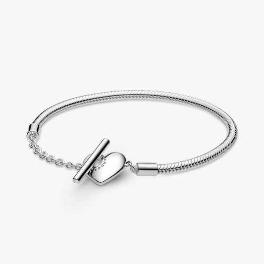 Heart T-Bar Snake Chain