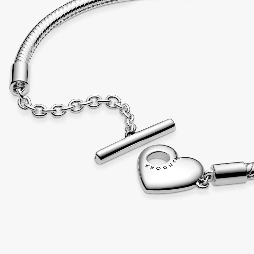 Heart T-Bar Snake Chain