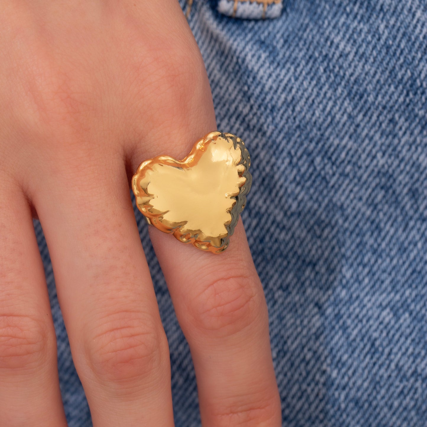 Anillo Corazón Globo