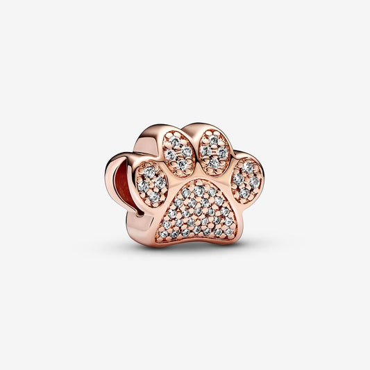 Paw print Charm Rose