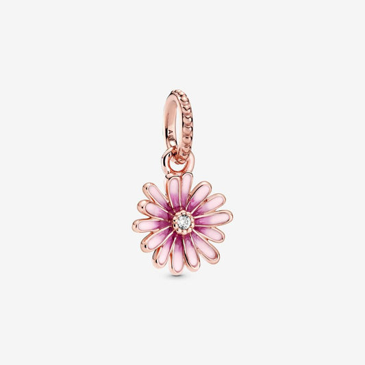 Pink Daisy Flower Dangle