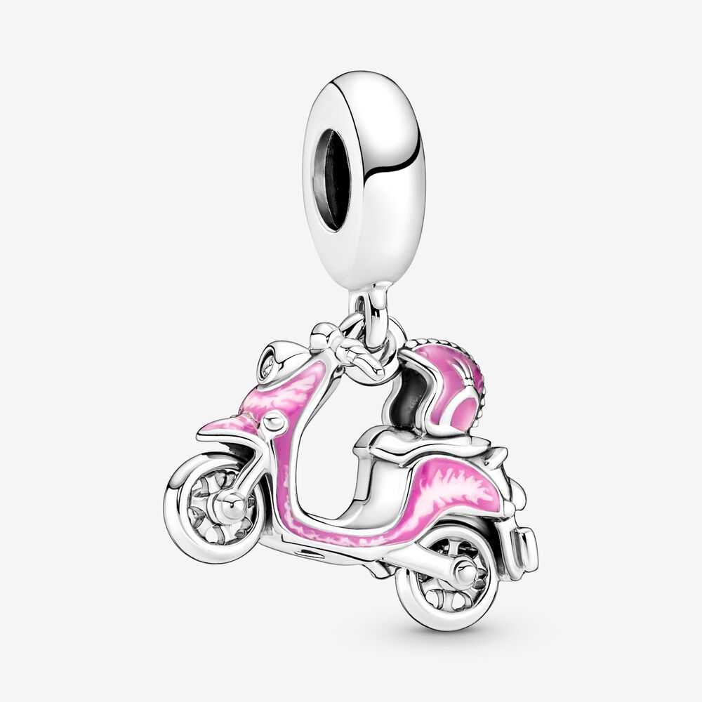 Pink Scooter Dangle Charm