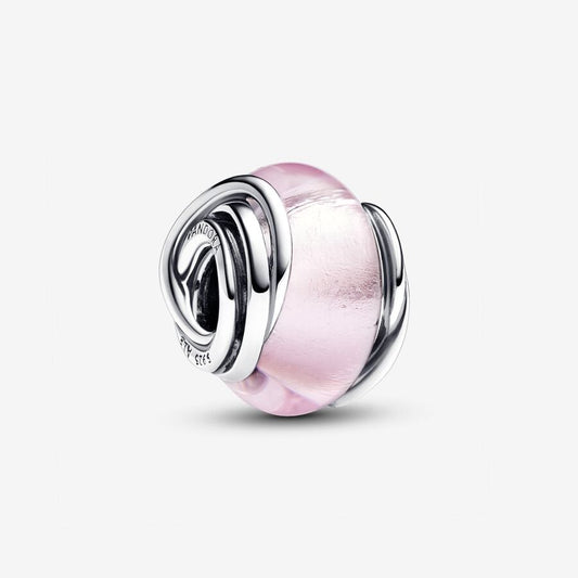 Encircled Pink Murano Glass