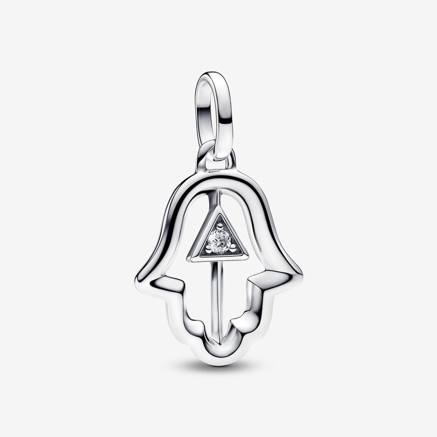 Hamsa Hand Medallion Charm