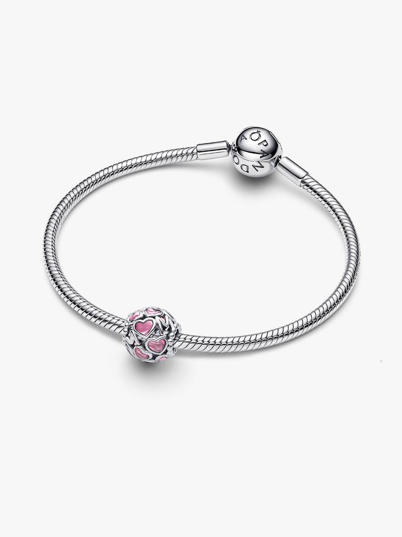 Pink Openwork Hearts Mom