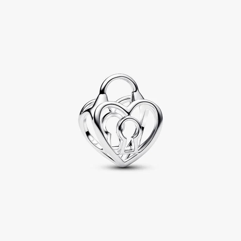 Openwork Heart Padlock