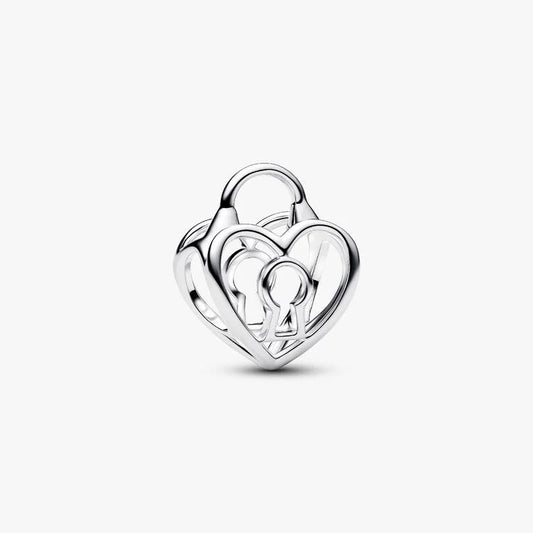 Openwork Heart Padlock