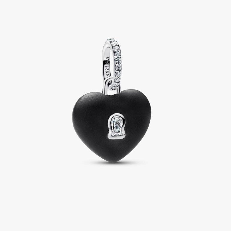 Matte Black Ceramic Heart