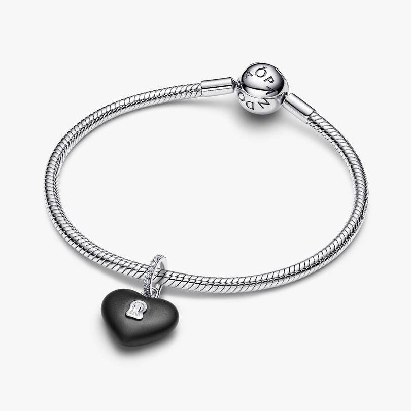 Matte Black Ceramic Heart