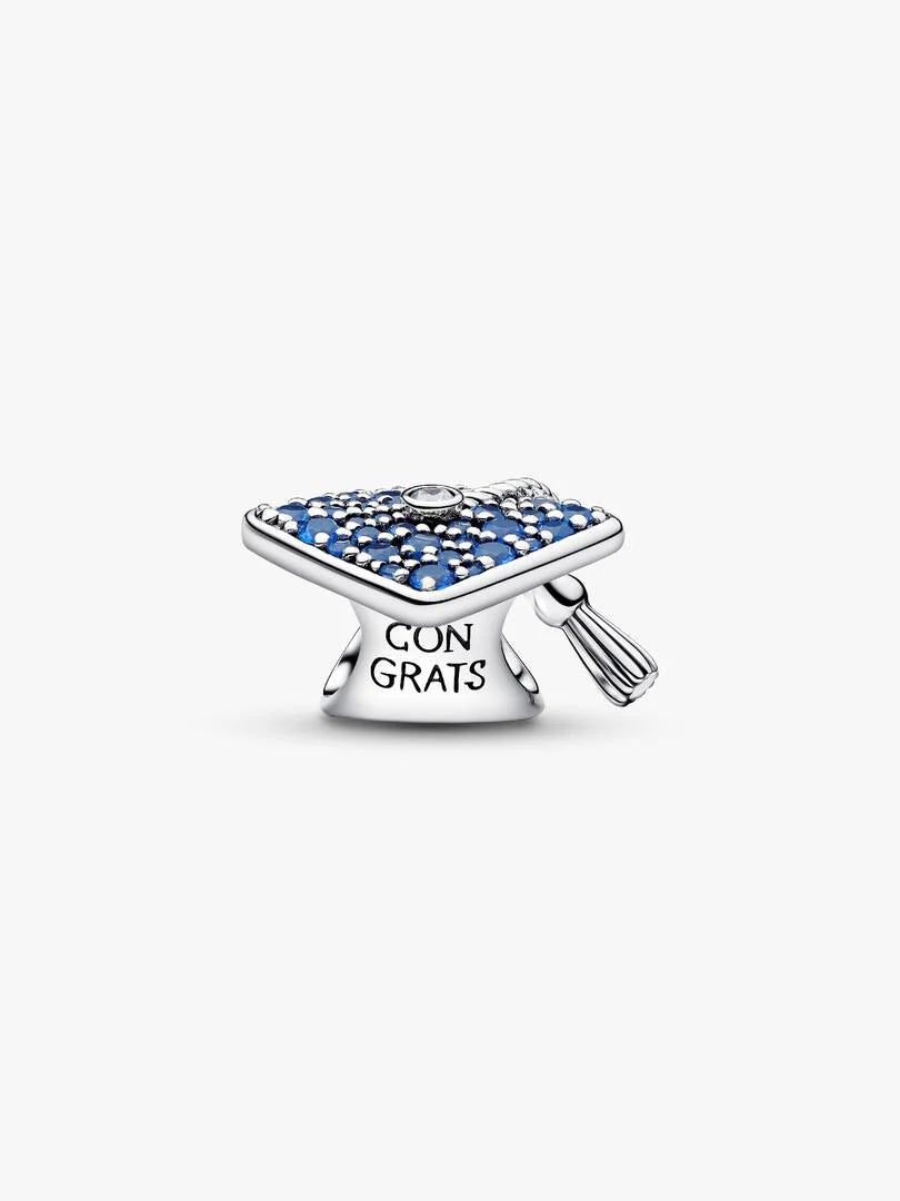 Sparkling Blue Graduation Cap