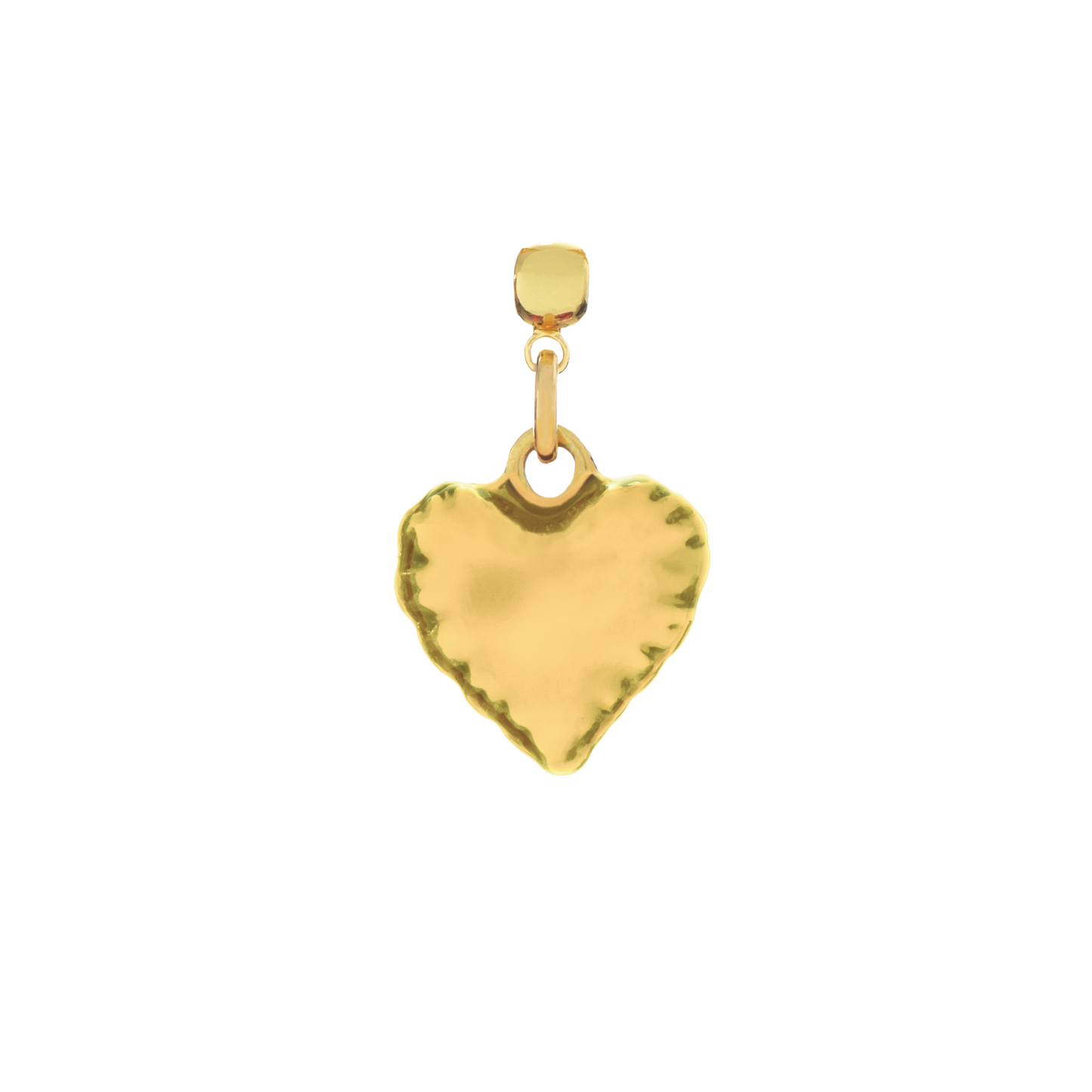 Dije para Cadena Corazon Liso Gold