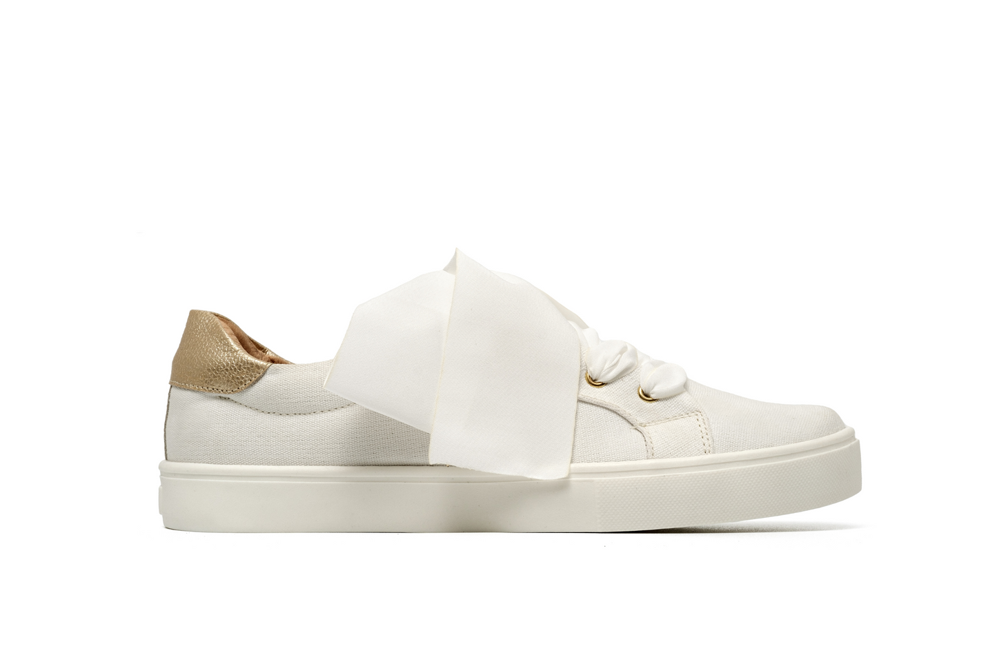 Oliva Tenis Bajo Textil Velo Blanco