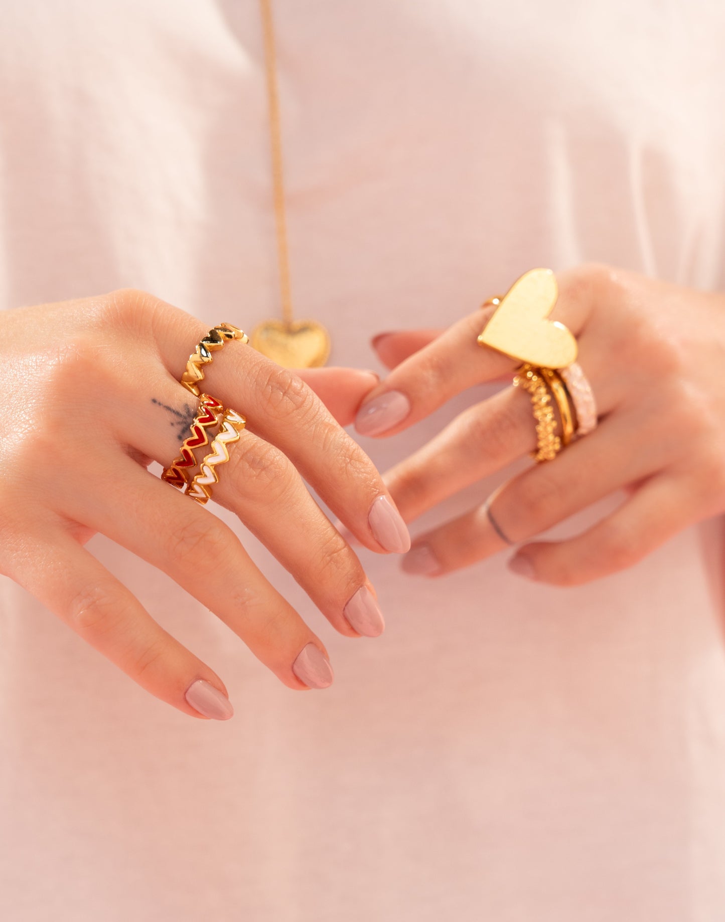 Anillo Corazón Gold