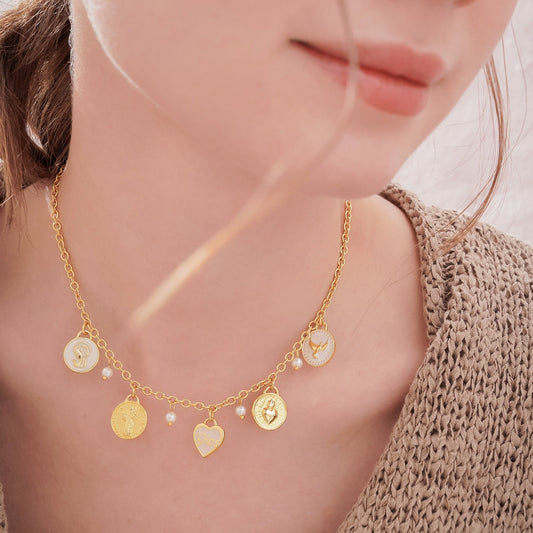 Collar Multicharms Religioso